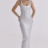 Sukienka maxi OG Silver Bandage – edycja limitowana Sukienka maxi OG Silver Bandage – edycja limitowana
