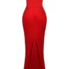 Sukienka maxi Persephone Scarlet bez ramiączek z gorsetem Sukienka maxi Persephone Scarlet bez ramiączek z gorsetem