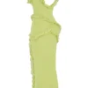 Sukienka maxi Pixie Lime z falbanami Sukienka maxi Pixie Lime z falbanami