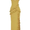 Sukienka maxi Pixie Olive Ruffle Sukienka maxi Pixie Olive Ruffle
