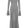 Sukienka maxi Sancha Steel Metallic Sukienka maxi Sancha Steel Metallic
