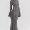 Sukienka maxi Sancha Steel Metallic Sukienka maxi Sancha Steel Metallic