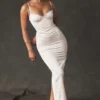 Sukienka maxi Stefania Soft Peach Gorsety Sukienka maxi Stefania Soft Peach Gorsety