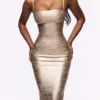 Sukienka maxi The Body Champagne Bandage – edycja limitowana Sukienka maxi The Body Champagne Bandage – edycja limitowana