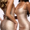 Sukienka maxi The Body Champagne Bandage – edycja limitowana Sukienka maxi The Body Champagne Bandage – edycja limitowana