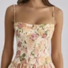 Sukienka maxi z bawełny w nadruk Rona Warm Rose Sukienka maxi z bawełny w nadruk Rona Warm Rose