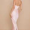 Sukienka maxi z gorsetem Charmaine w kolorze pudrowego różu