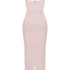 Sukienka maxi z gorsetem Charmaine w kolorze pudrowego różu