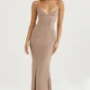 Sukienka maxi z gorsetem Loren Latte Sukienka maxi z gorsetem Loren Latte