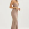 Sukienka maxi z gorsetem Loren Latte Sukienka maxi z gorsetem Loren Latte