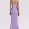 Sukienka maxi z gorsetem z koronki w kolorze orchidei Antonina Sukienka maxi z gorsetem z koronki w kolorze orchidei Antonina