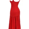 Sukienka midi Amore Scarlet z obniżoną talią Sukienka midi Amore Scarlet z obniżoną talią