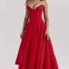 Sukienka midi bez ramiączek Lady Scarlet Sukienka midi bez ramiączek Lady Scarlet