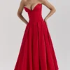 Sukienka midi bez ramiączek Lady Scarlet Sukienka midi bez ramiączek Lady Scarlet