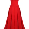 Sukienka midi bez ramiączek Lady Scarlet Sukienka midi bez ramiączek Lady Scarlet