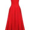 Sukienka midi bez ramiączek Lady Scarlet Sukienka midi bez ramiączek Lady Scarlet