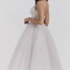 Sukienka midi Countess z tiulu w kolorze French Dove