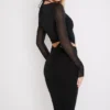 Sukienka midi Marina Black Cutout Sukienka midi Marina Black Cutout