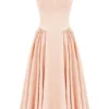 Sukienka midi Samaria Peach Parfait z gorsetem z tkaniny twill Sukienka midi Samaria Peach Parfait z gorsetem z tkaniny twill