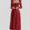 Sukienka midi Sebille Ruby Gorsety Sukienka midi Sebille Ruby Gorsety