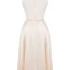 Sukienka midi Shayla w kolorze kremowym w stylu vintage Sukienka midi Shayla w kolorze kremowym w stylu vintage