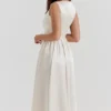 Sukienka midi Shayla w kolorze kremowym w stylu vintage Sukienka midi Shayla w kolorze kremowym w stylu vintage