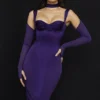 Sukienka midi Talika Grape Gorset Sukienka midi Talika Grape Gorset