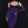 Sukienka midi Talika Grape Gorset Sukienka midi Talika Grape Gorset
