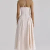 Sukienka midi z bawełny Lilli Blush Peek-a-Boo Keyhole Sukienka midi z bawełny Lilli Blush Peek-a-Boo Keyhole