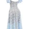 Sukienka midi z koronką w kwiaty Austen Bluebell Sukienka midi z koronką w kwiaty Austen Bluebell