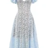 Sukienka midi z koronką w kwiaty Austen Bluebell Sukienka midi z koronką w kwiaty Austen Bluebell
