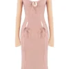 Sukienka midi z wycięciami Ophelia Blush Sukienka midi z wycięciami Ophelia Blush