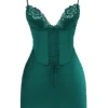 Sukienka typu slip z satyny Soraya Forest Sukienka typu slip z satyny Soraya Forest