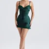 Sukienka typu slip z satyny Soraya Forest Sukienka typu slip z satyny Soraya Forest