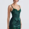 Sukienka typu slip z satyny Soraya Forest Sukienka typu slip z satyny Soraya Forest
