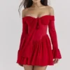 Sukienka z odkrytymi ramionami Alana Scarlet Sukienka z odkrytymi ramionami Alana Scarlet