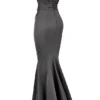 Suknia Wieczorowa Fleur Shadow Satin bez ramiączek