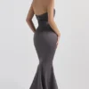 Suknia Wieczorowa Fleur Shadow Satin bez ramiączek