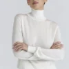 Swetry z golfem Angel Ivory z jedwabiu i wełny Swetry z golfem Angel Ivory z jedwabiu i wełny