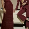 Szafirowa sukienka maxi w kolorze wina Szafirowa sukienka maxi w kolorze wina