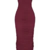 Szafirowa sukienka maxi w kolorze wina Szafirowa sukienka maxi w kolorze wina