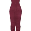 Szafirowa sukienka maxi w kolorze wina Szafirowa sukienka maxi w kolorze wina
