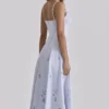 Tatiana Bluebell Lace + Cotton Broderie Anglais Sukienka Letnia Midi Tatiana Bluebell Lace + Cotton Broderie Anglais Sukienka Letnia Midi