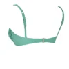 Top bikini Cassis z marszczeniami w kolorze eukaliptusowym Top bikini Cassis z marszczeniami w kolorze eukaliptusowym
