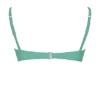 Top bikini Cassis z marszczeniami w kolorze eukaliptusowym Top bikini Cassis z marszczeniami w kolorze eukaliptusowym