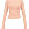 Top z marszczonymi rękawami i wbudowanym biustonoszem Floria Sorbet Top z marszczonymi rękawami i wbudowanym biustonoszem Floria Sorbet