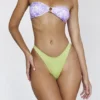 Spodenki bikini Delphi Olive Ruched w dół