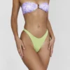 Spodenki bikini Delphi Olive Ruched w dół