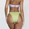 Spodenki bikini Delphi Olive Ruched w dół