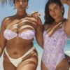 Topy bikini bandeau Medea Violet Floral Topy bikini bandeau Medea Violet Floral